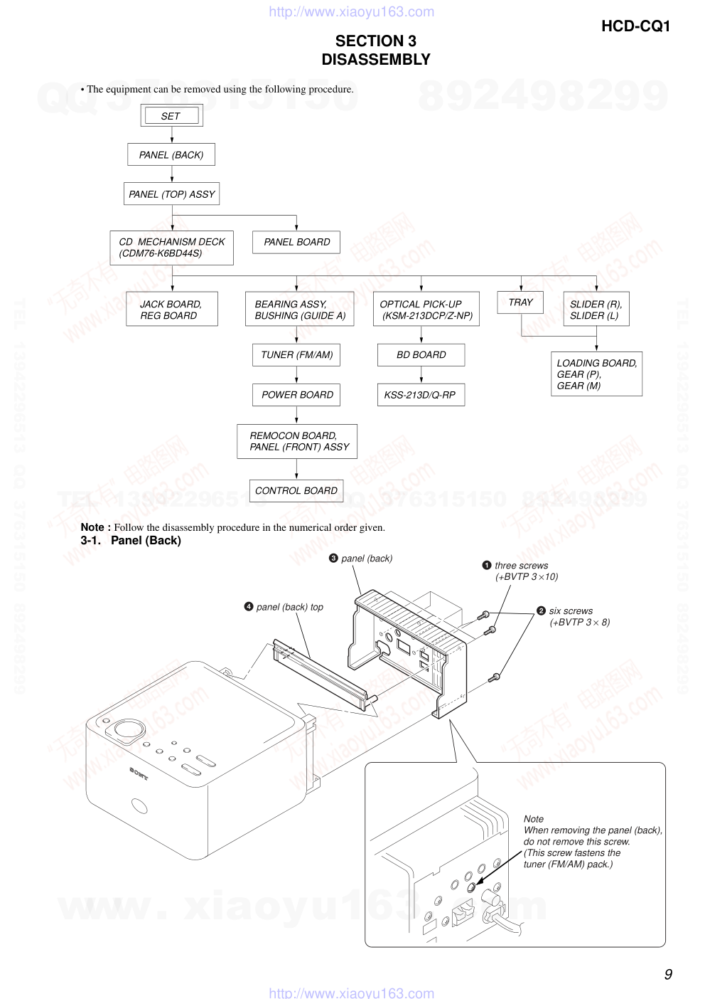 索尼SONY HCD-CQ1音响电路图-8 索尼SONY HCD-CQ1音响电路图-8