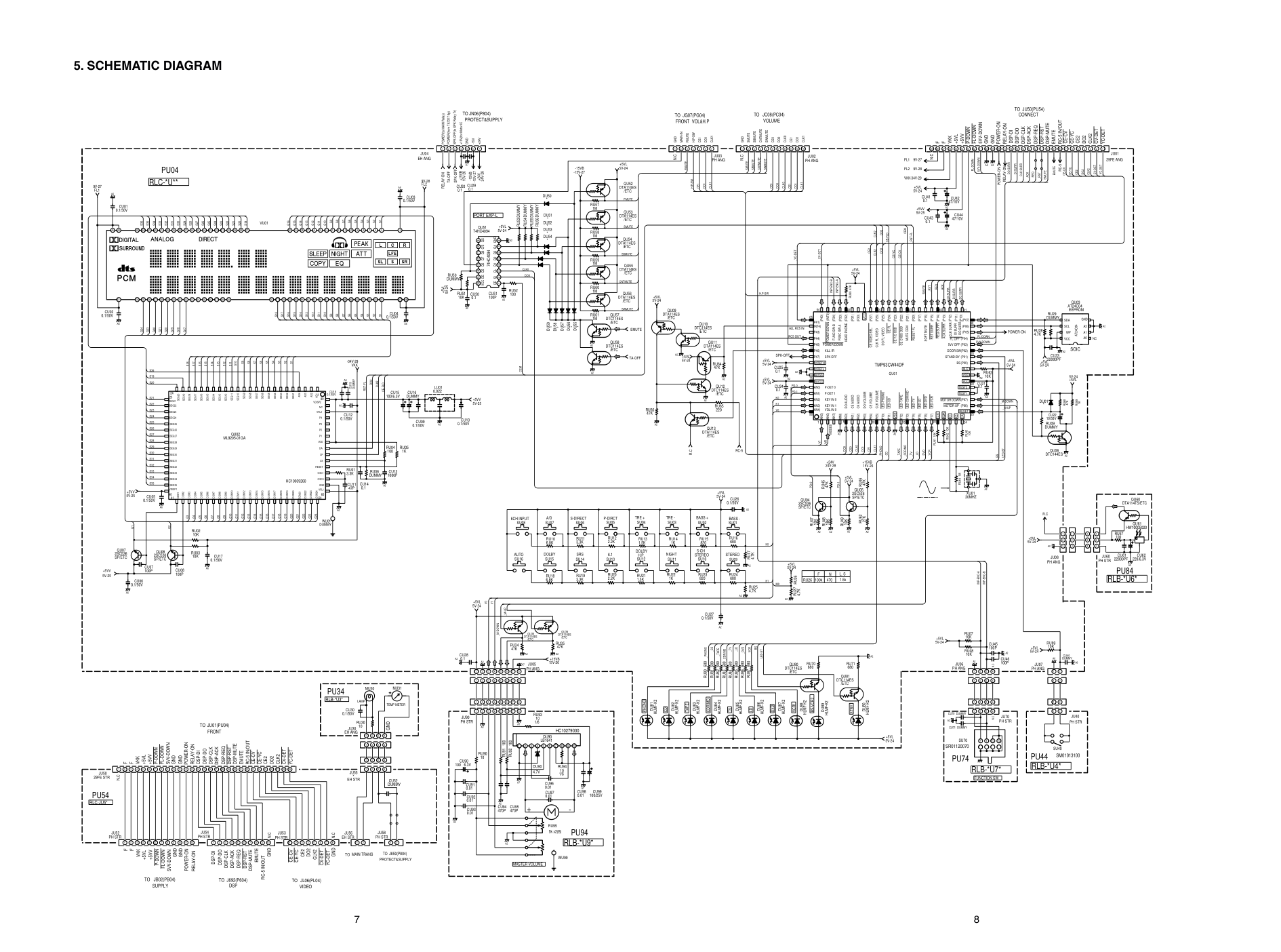 马兰士MARANTZ PS17SA音响电路图-6 马兰士MARANTZ PS17SA音响电路图-6