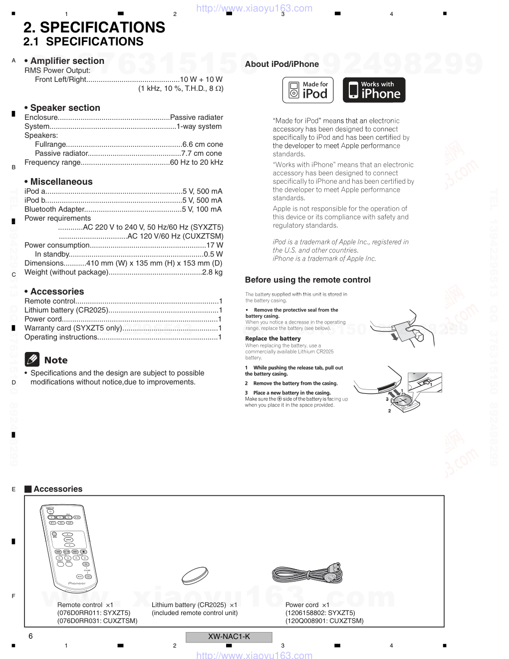 先锋PIONEER XW-NAC1-K电路图-5