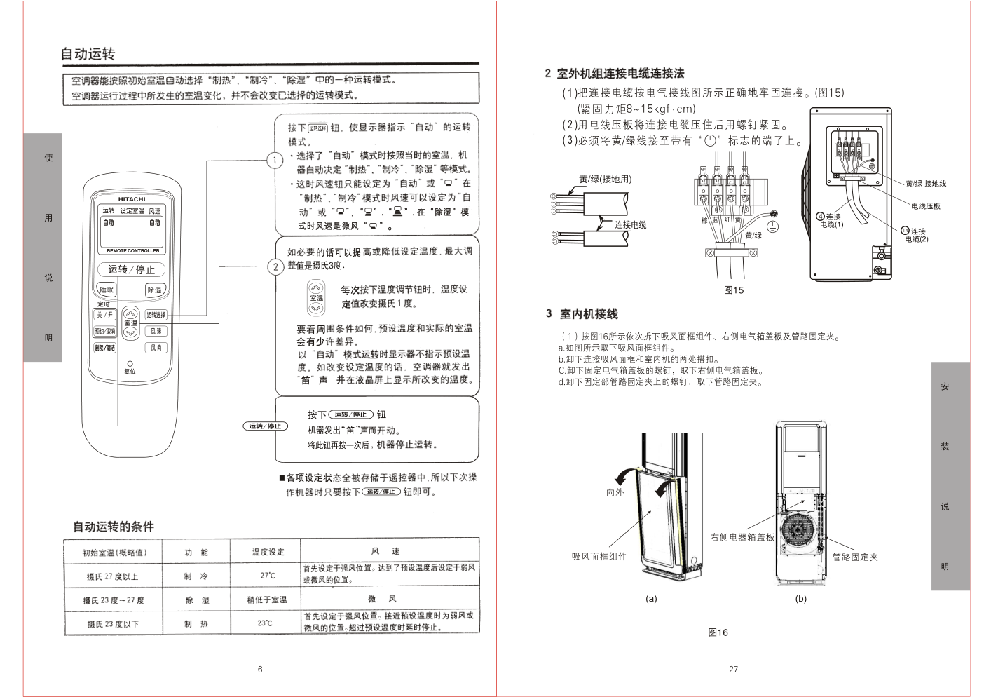 分体落地式冷暖RAPC-A52AHB空调器说明书-7
