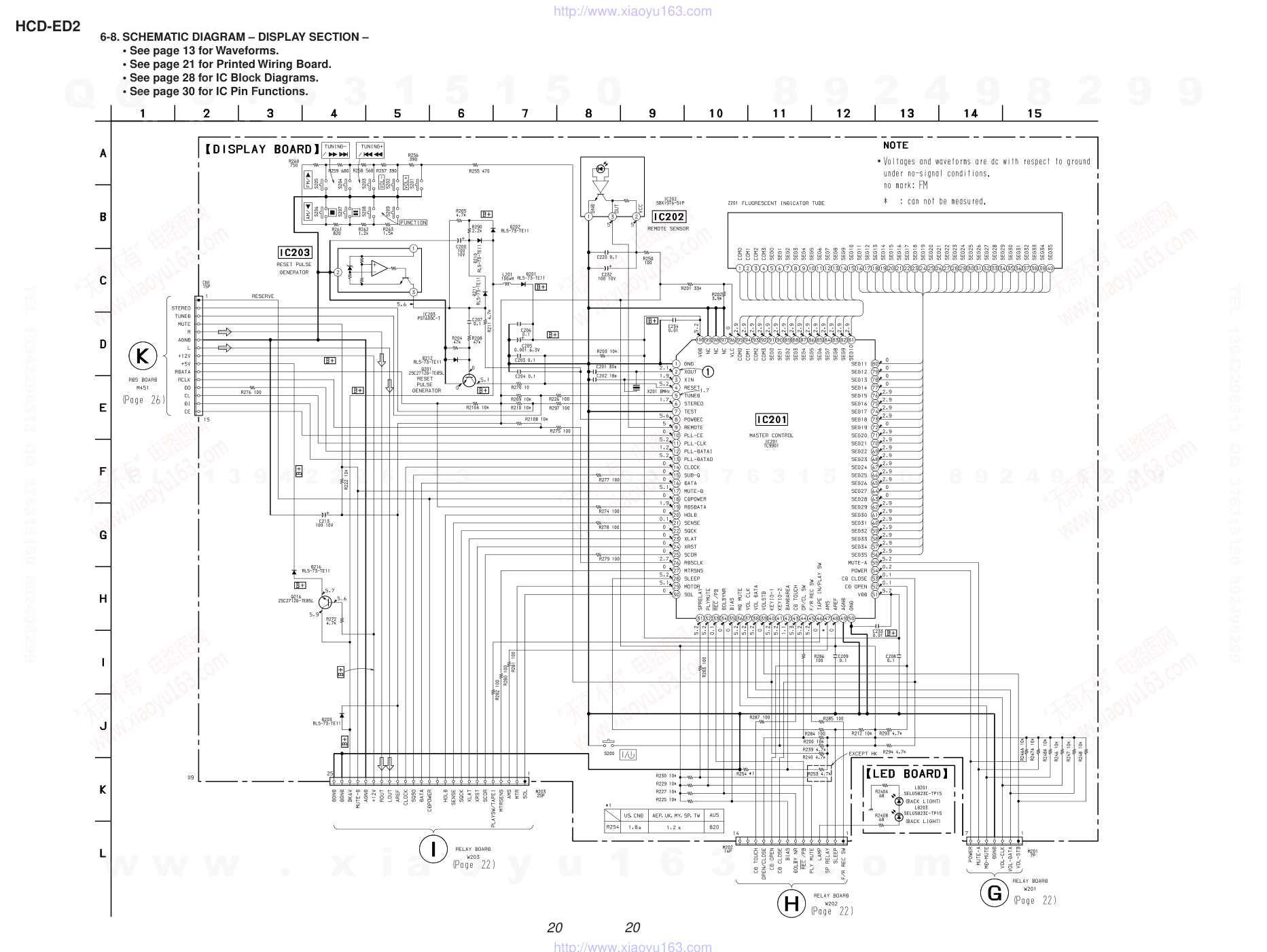 索尼SONY HCD-ED2音响电路图-4 索尼SONY HCD-ED2音响电路图-4