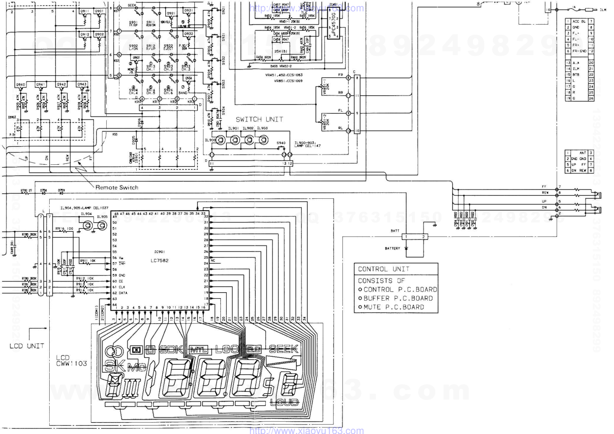 先锋PIONEER KEH-9080SDK音响电路图-3 先锋PIONEER KEH-9080SDK音响电路图-3