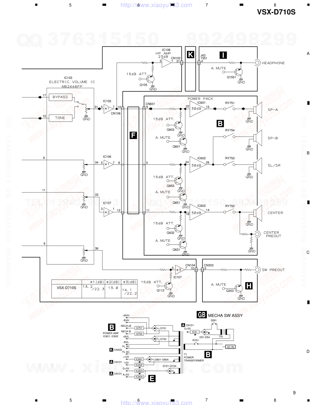 先锋PIONEER VSX-D710S电路图-8