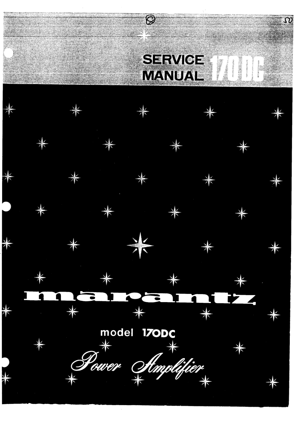 马兰士MARANTZ 170DC音响服务手册-0 马兰士MARANTZ 170DC音响服务手册-0