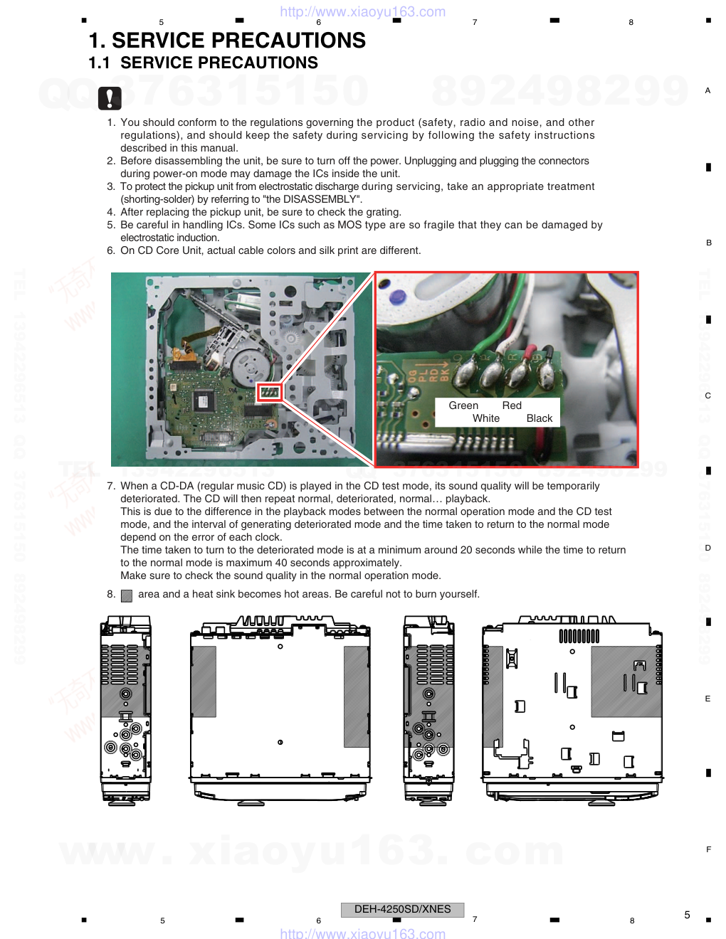 先锋PIONEER DEH-4250SDXNES电路图-4