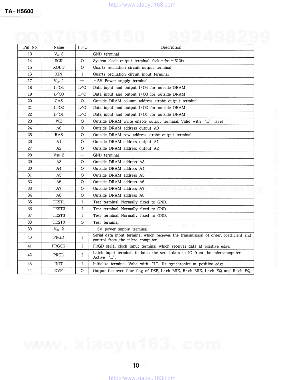 索尼SONY TA-H5600音响电路原理图-8 索尼SONY TA-H5600音响电路原理图-8