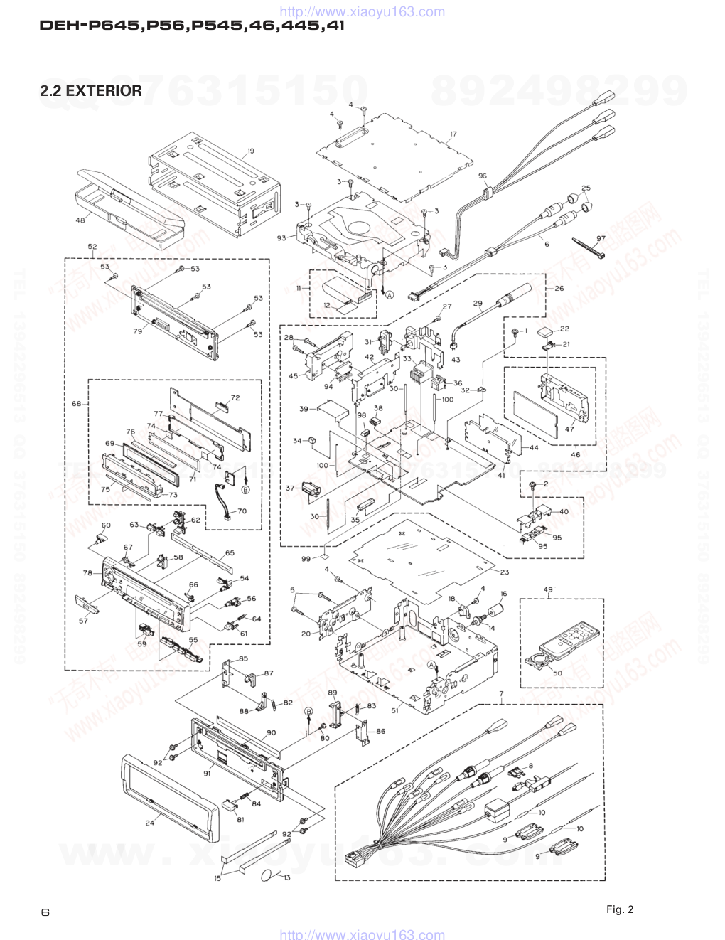 先锋PIONEER DEH-P56UC电路图-5 先锋PIONEER DEH-P56UC电路图-5