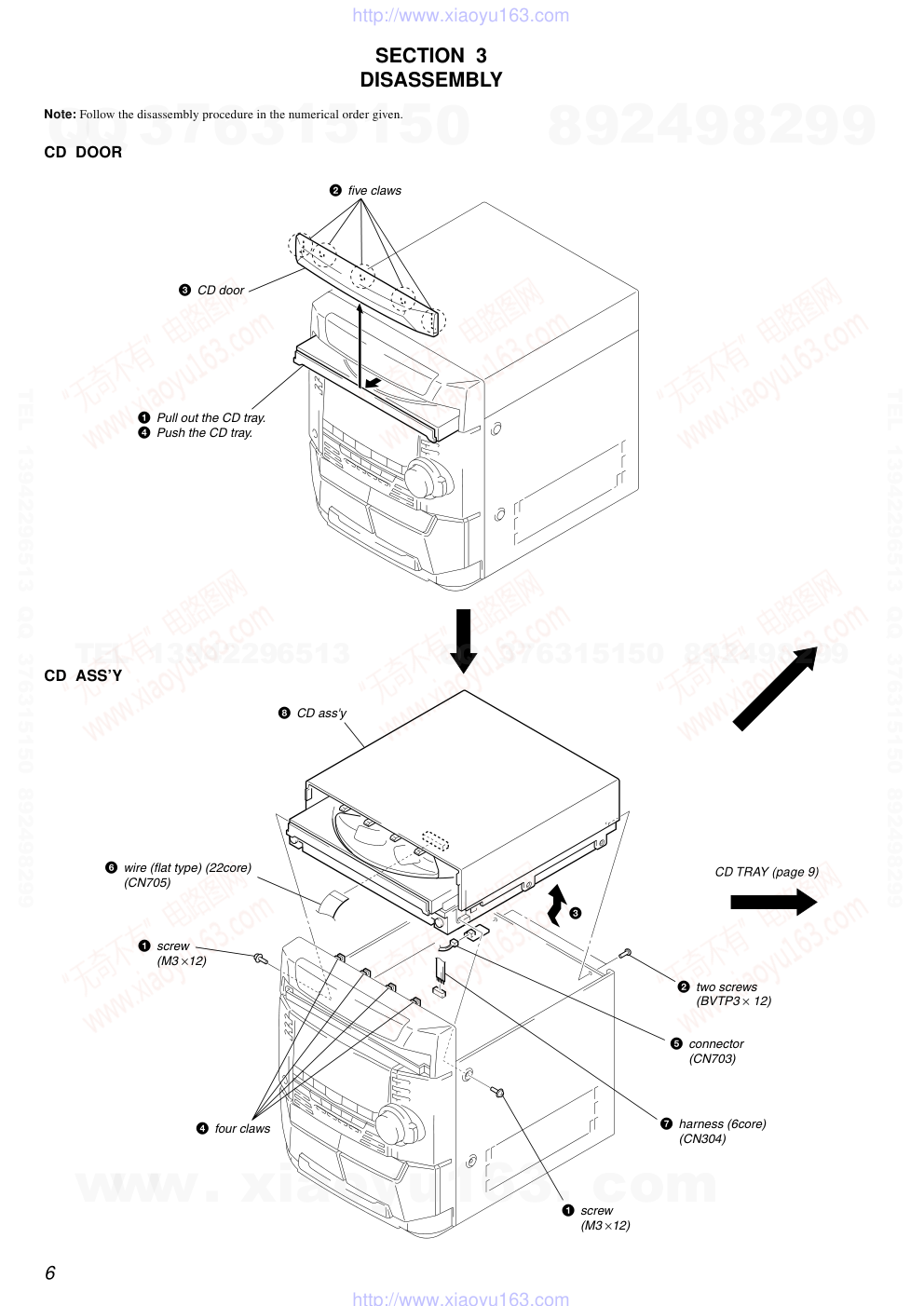 索尼SONY HCD-DX6AV音响电路图-5 索尼SONY HCD-DX6AV音响电路图-5