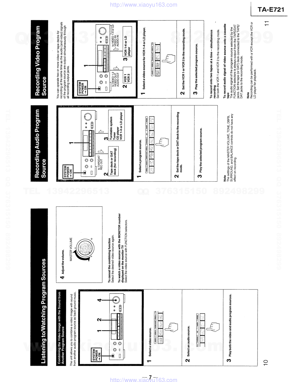 索尼SONY TA-E721音响电路原理图-6
