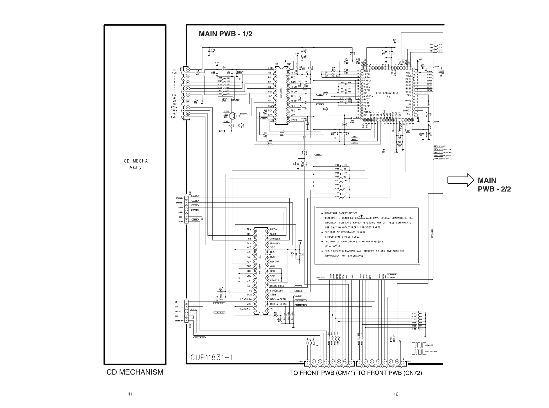 马兰士MARANTZ CD5001N1B音响电路图-9 马兰士MARANTZ CD5001N1B音响电路图-9