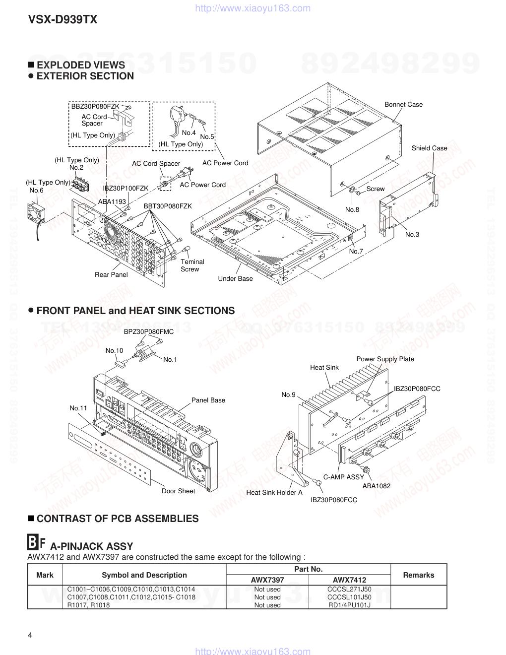 先锋PIONEER VSX-D939TX电路图-3 先锋PIONEER VSX-D939TX电路图-3
