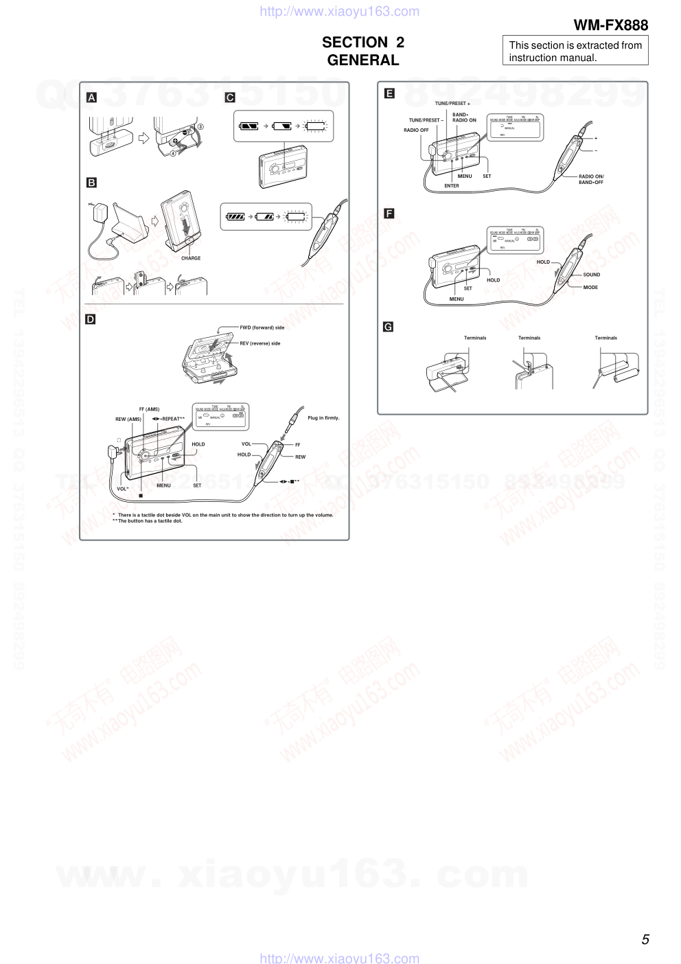 索尼SONY WM-FX888电路图-4