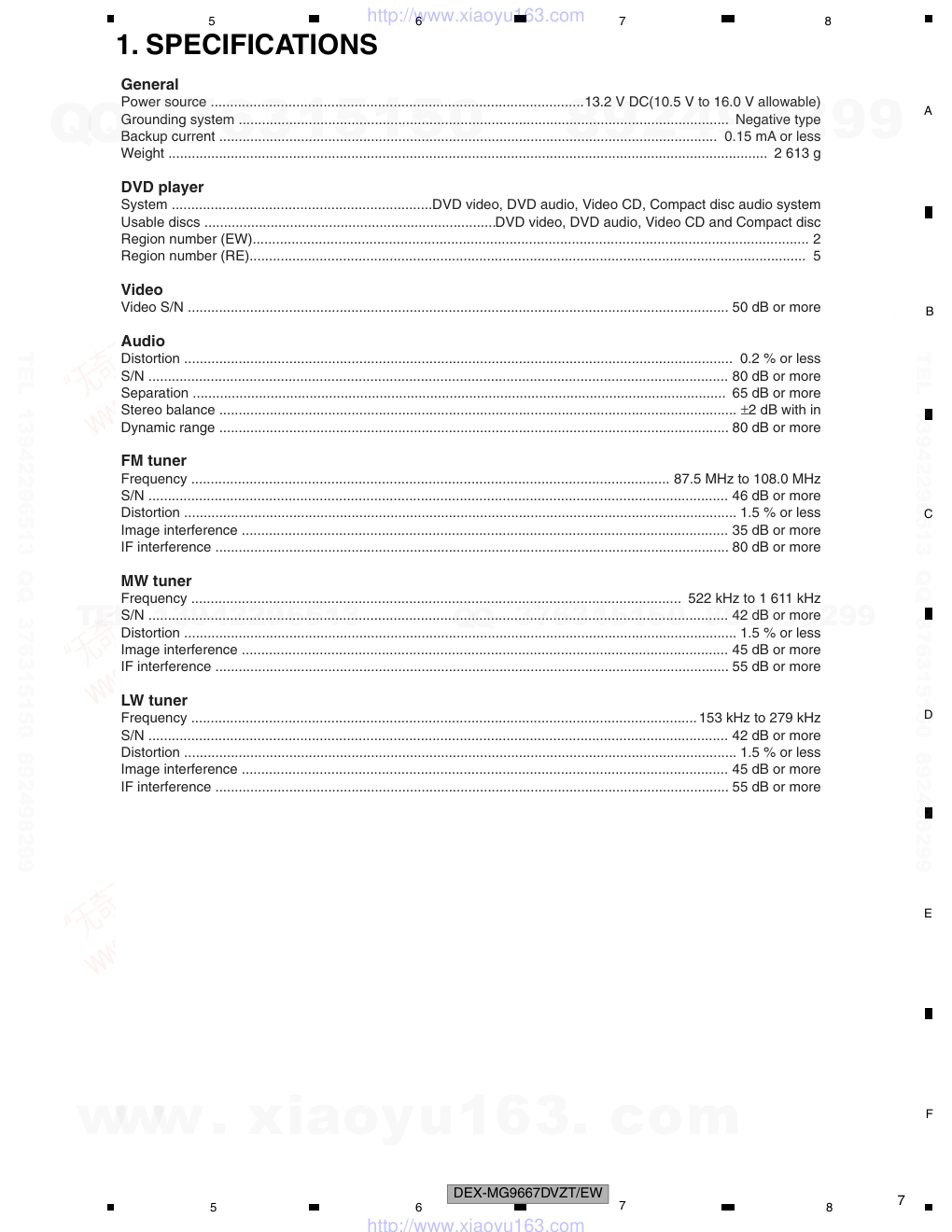 先锋PIONEER DEX-G9767DVZTEW电路图-6