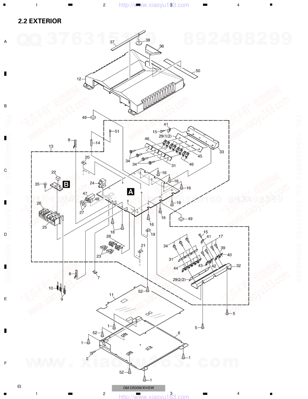 先锋PIONEER GM-D500M音响电路图-5 先锋PIONEER GM-D500M音响电路图-5