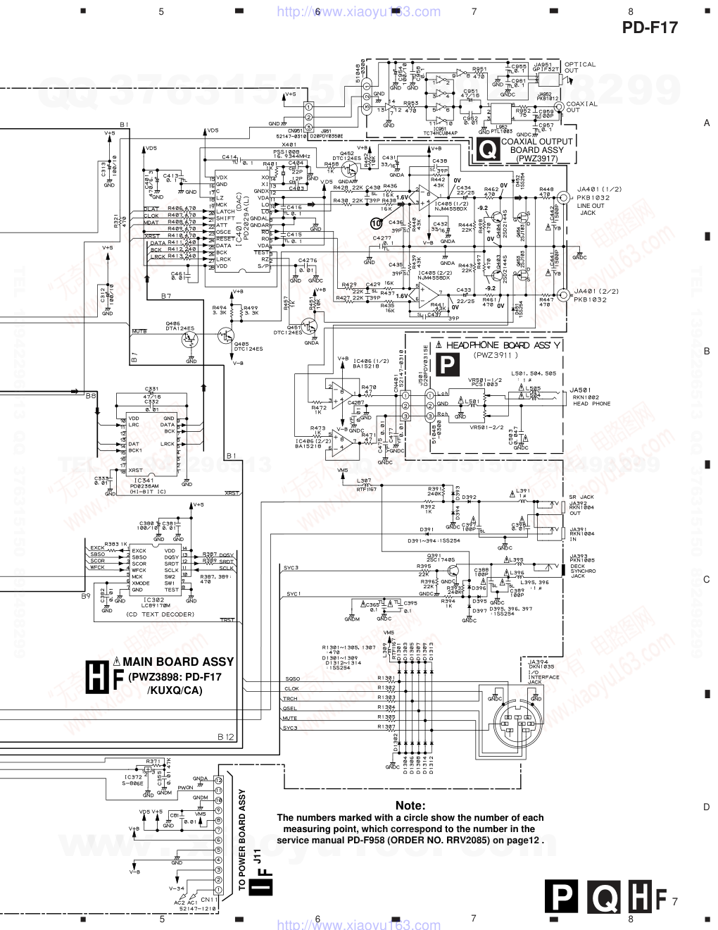 先锋PIONEER PD-F17音响电路图-6 先锋PIONEER PD-F17音响电路图-6