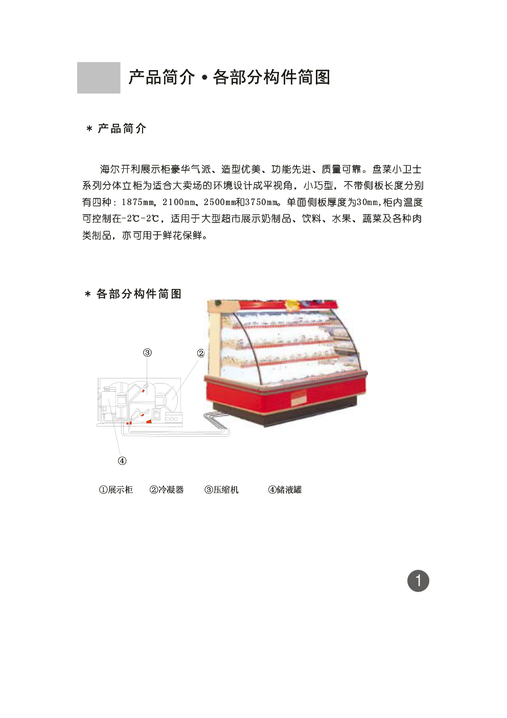 海尔FL4W90冰箱使用说明书-1