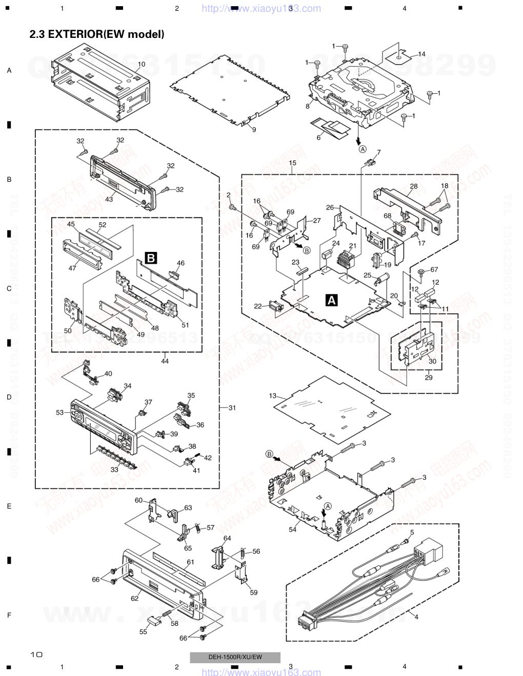先锋PIONEER DEH-1530RXUEW电路图-9 先锋PIONEER DEH-1530RXUEW电路图-9
