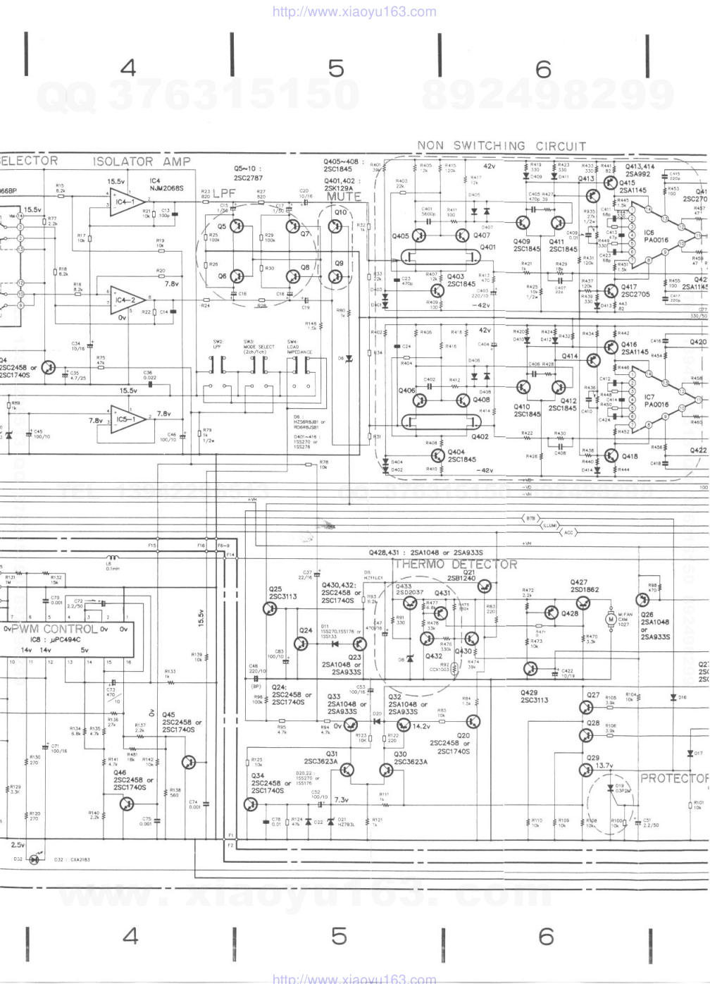先锋PIONEER GM-4000音响电路图-5