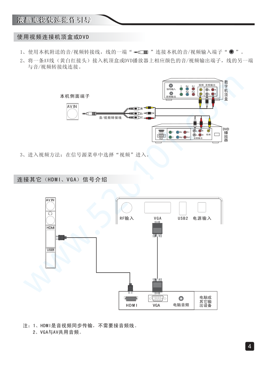 创维24E3000液晶电视说明书-5 创维24E3000液晶电视说明书-5