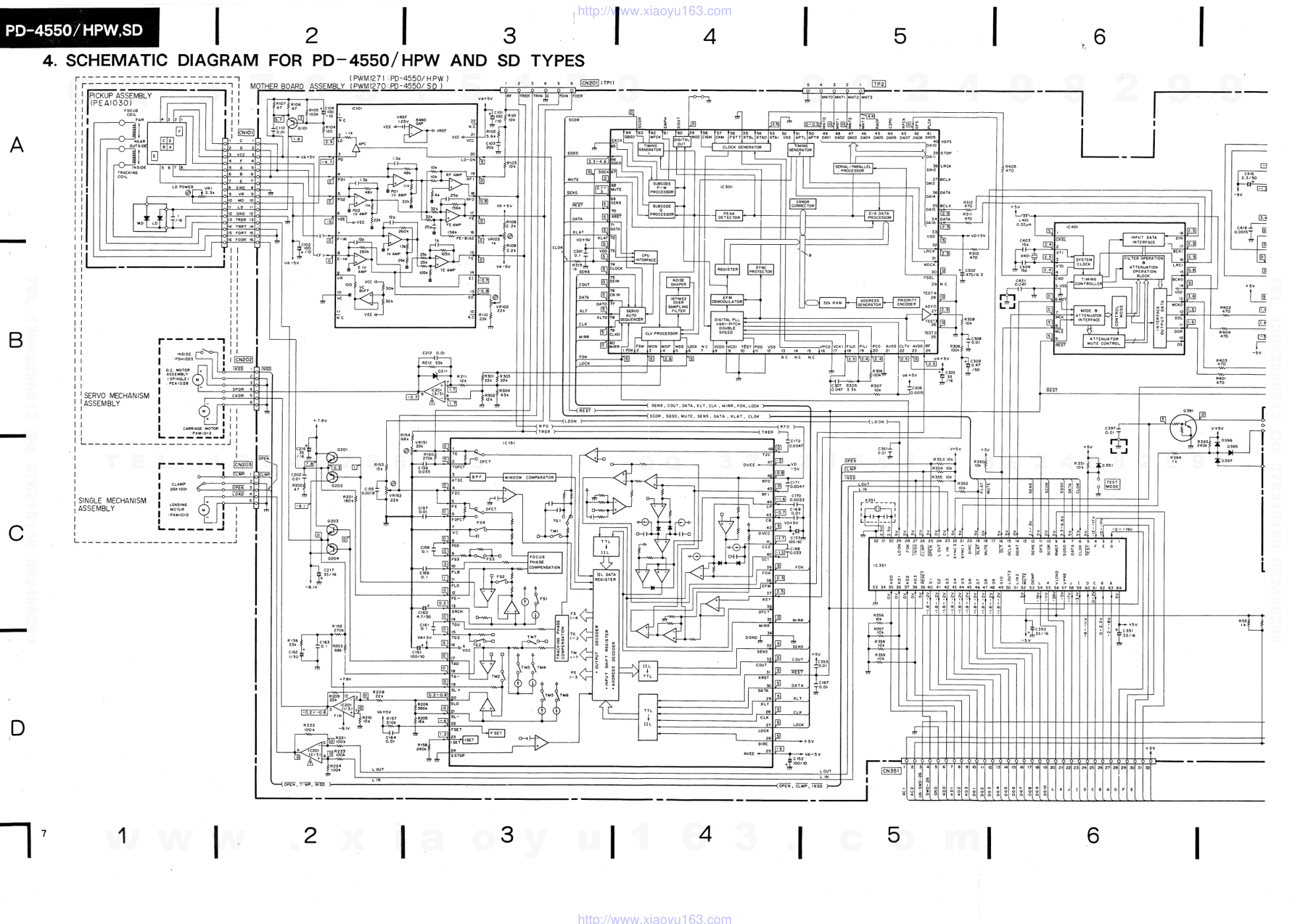 先锋PIONEER PD-4550音响电路图-4 先锋PIONEER PD-4550音响电路图-4