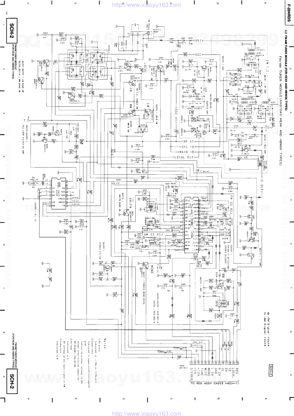 先锋PIONEER F-204RDS音响电路图-5