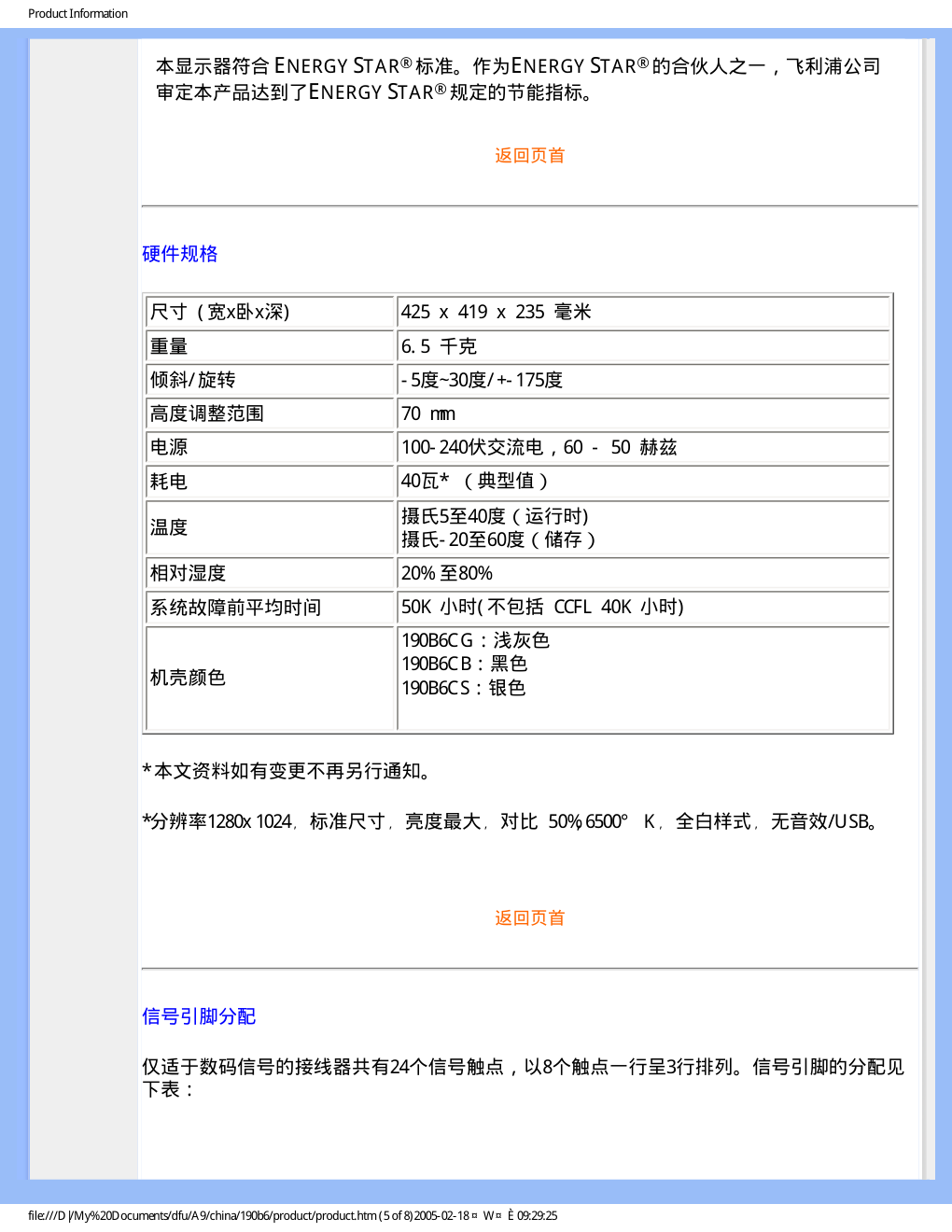 飞利浦190B6CB93液晶显示器说明书-9