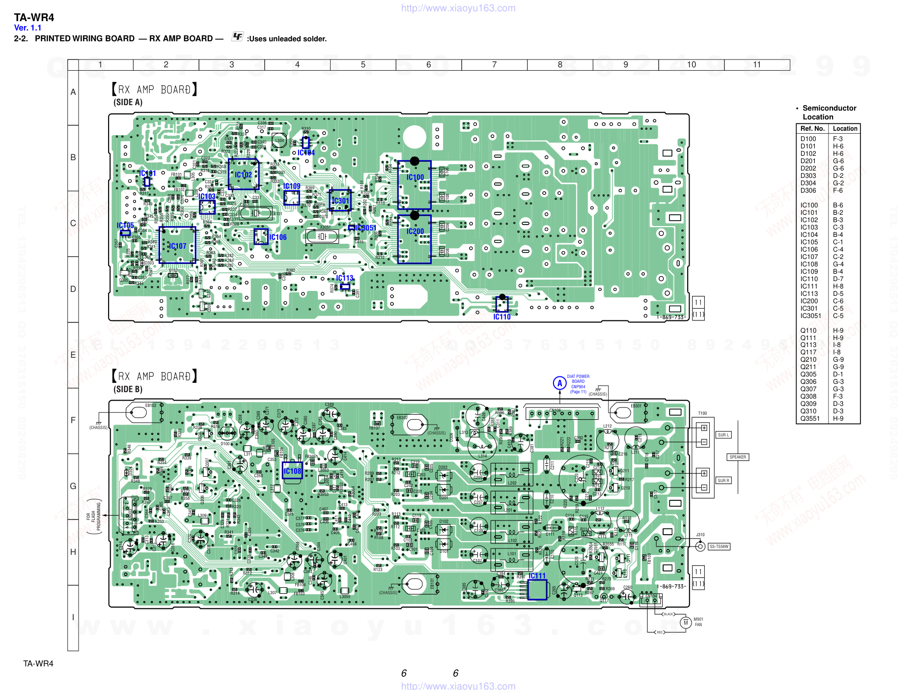 索尼SONY TA-WR4电路图-5 索尼SONY TA-WR4电路图-5