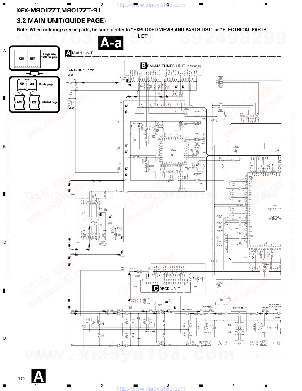 先锋PIONEER KEX-M8017XT-91音响电路图-9 先锋PIONEER KEX-M8017XT-91音响电路图-9