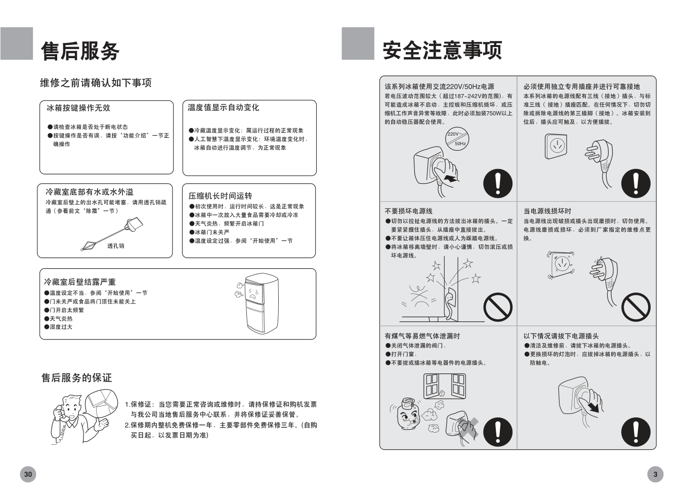 海尔冰箱BCD-222BBFB使用说明书-4