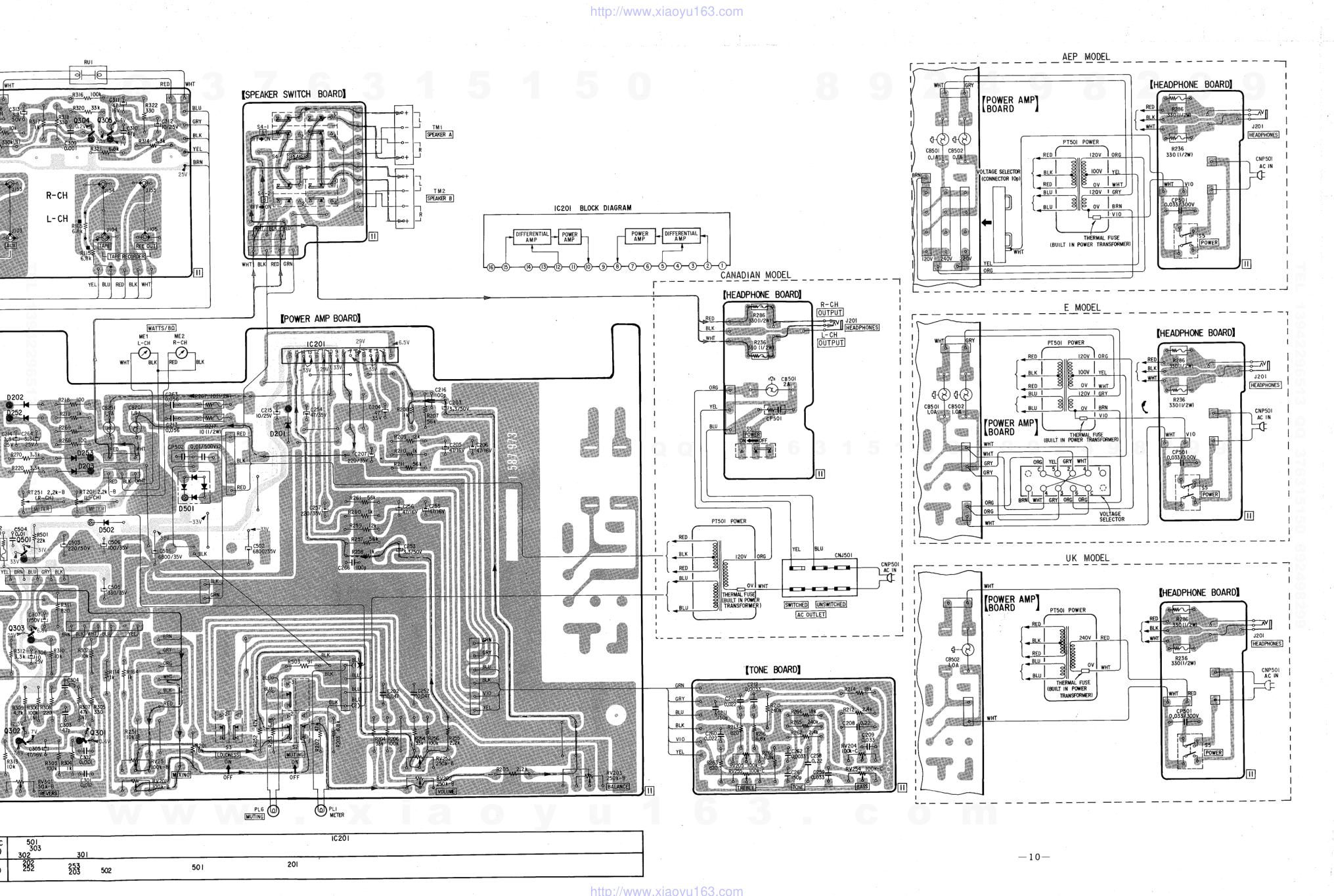 索尼SONY TA-313音响电路原理图-5 索尼SONY TA-313音响电路原理图-5