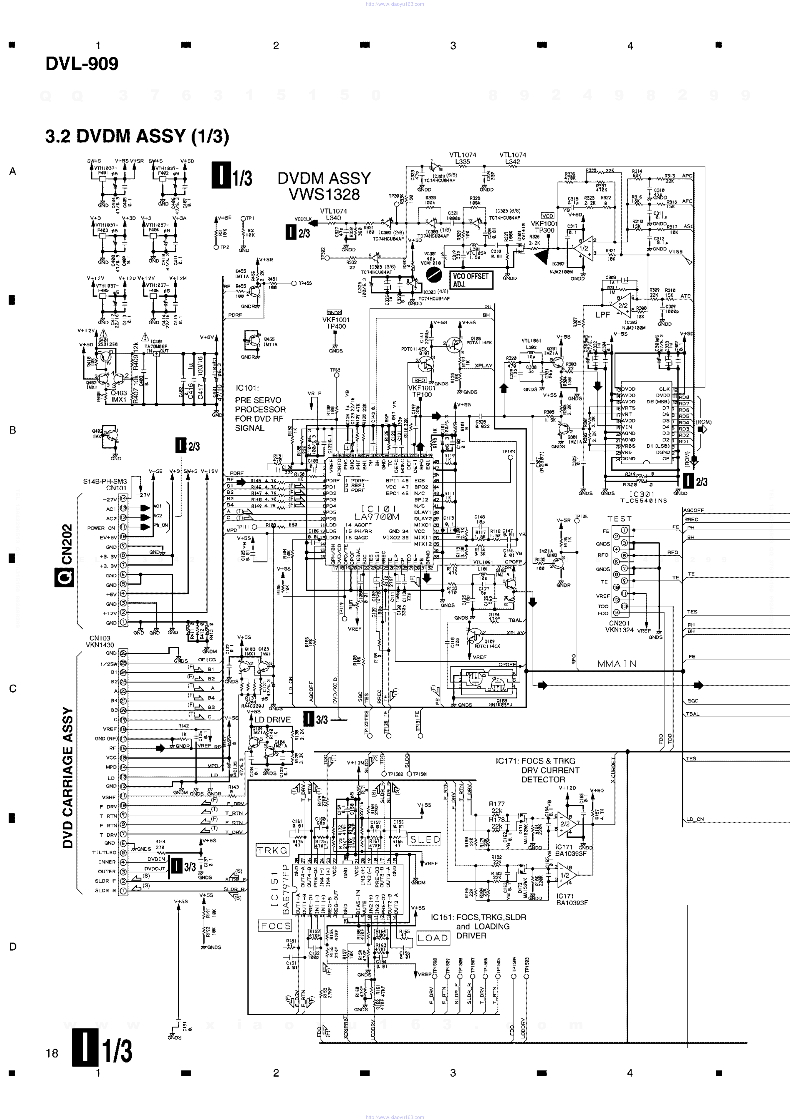 先锋PIONEER DVL-909音响电路图-0