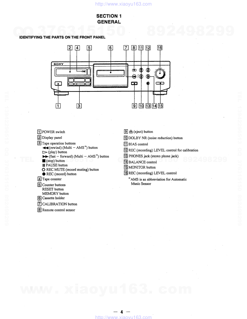 索尼SONY TC-KA1ESA电路图-1 索尼SONY TC-KA1ESA电路图-1