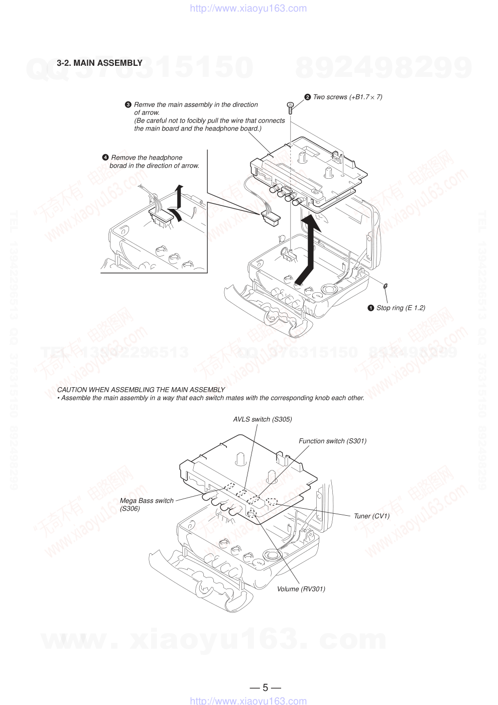 索尼SONY WM-FS111电路图-4 索尼SONY WM-FS111电路图-4