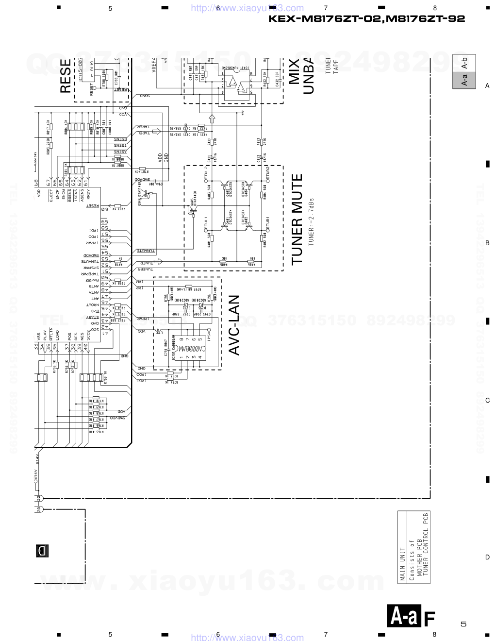 先锋PIONEER KEX-M8176ZT音响电路图-4