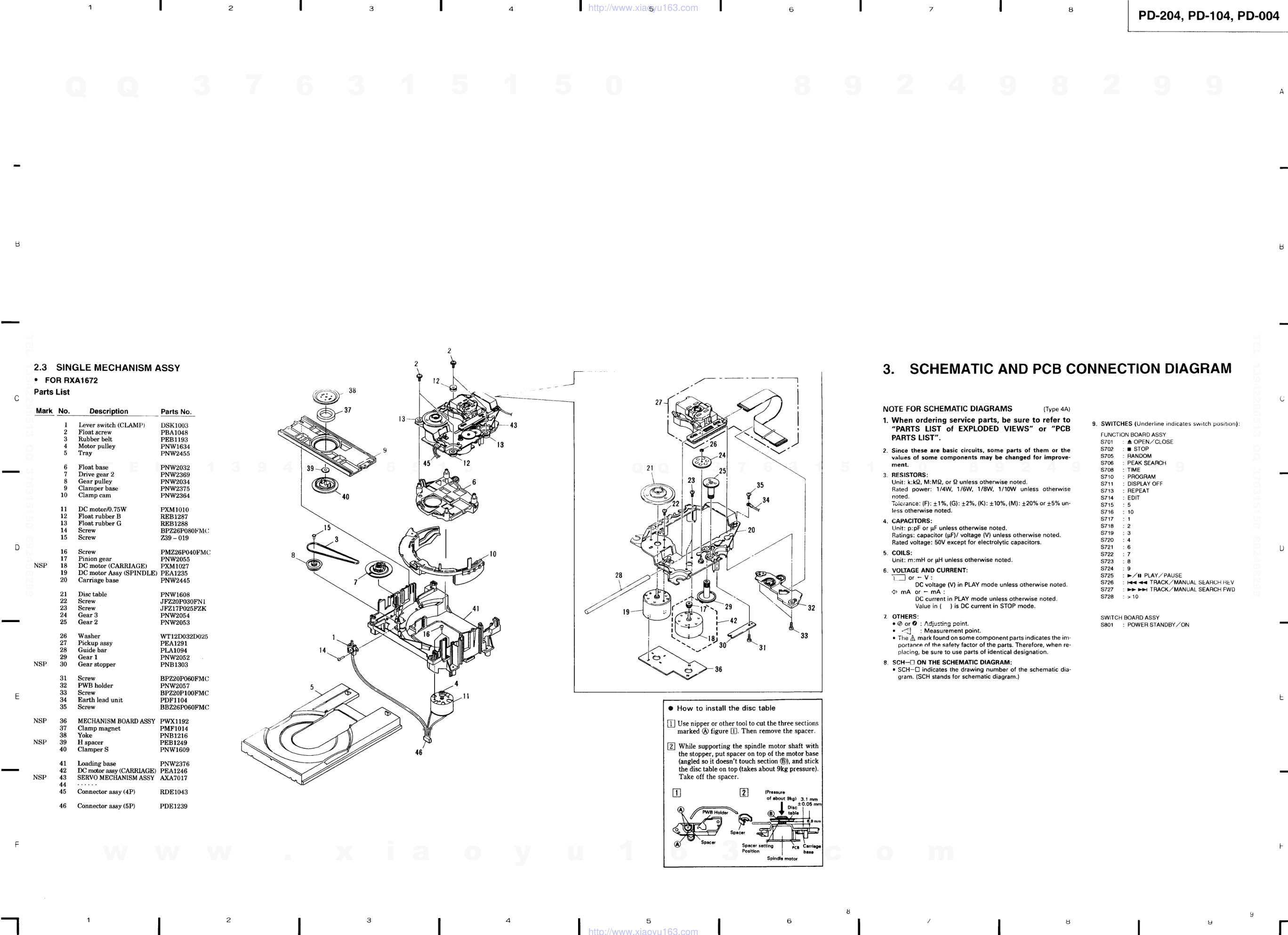 先锋PIONEER PD-004音响电路图-4
