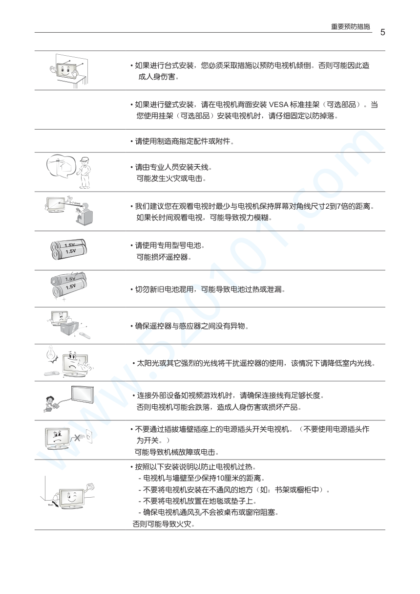 LG 42LS315H-CA液晶电视说明书-5 LG 42LS315H-CA液晶电视说明书-5