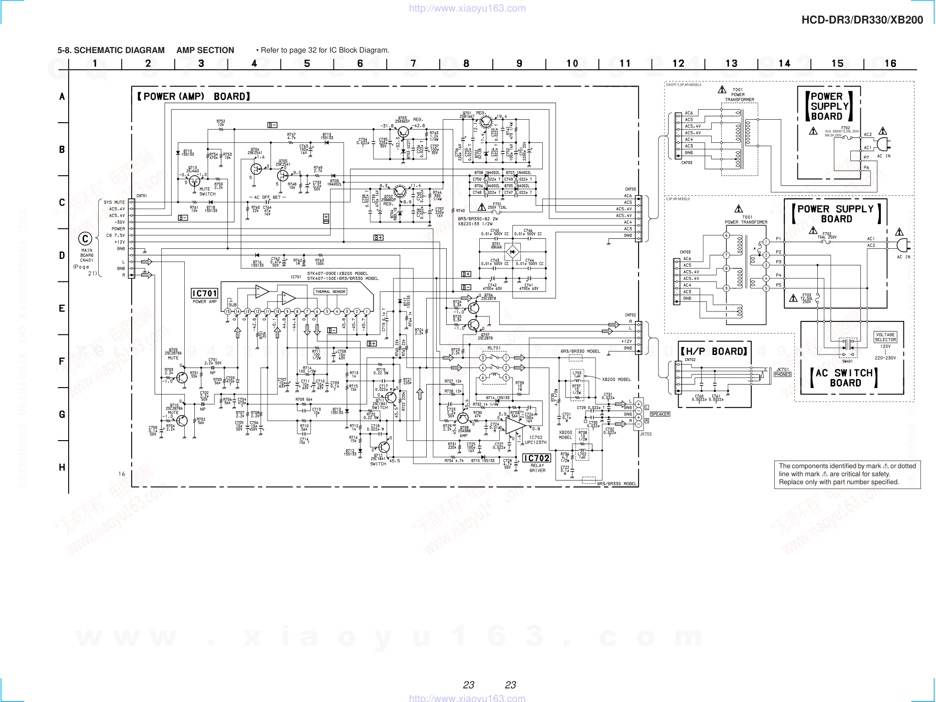 索尼SONY HCD-XB200音响电路图-4 索尼SONY HCD-XB200音响电路图-4