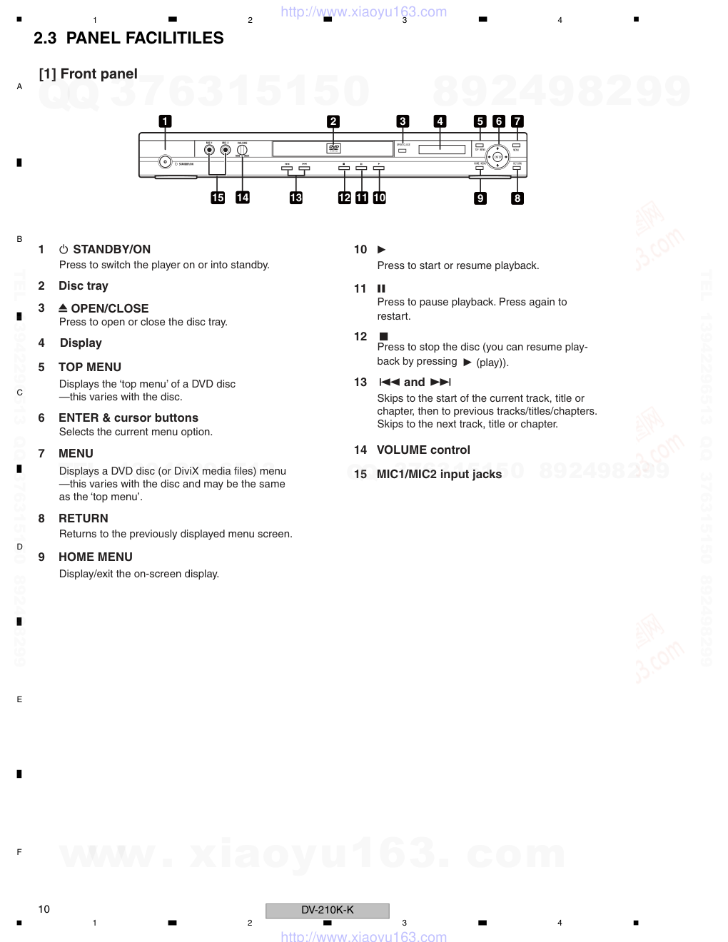 先锋PIONEER DV-210K-K电路图-9