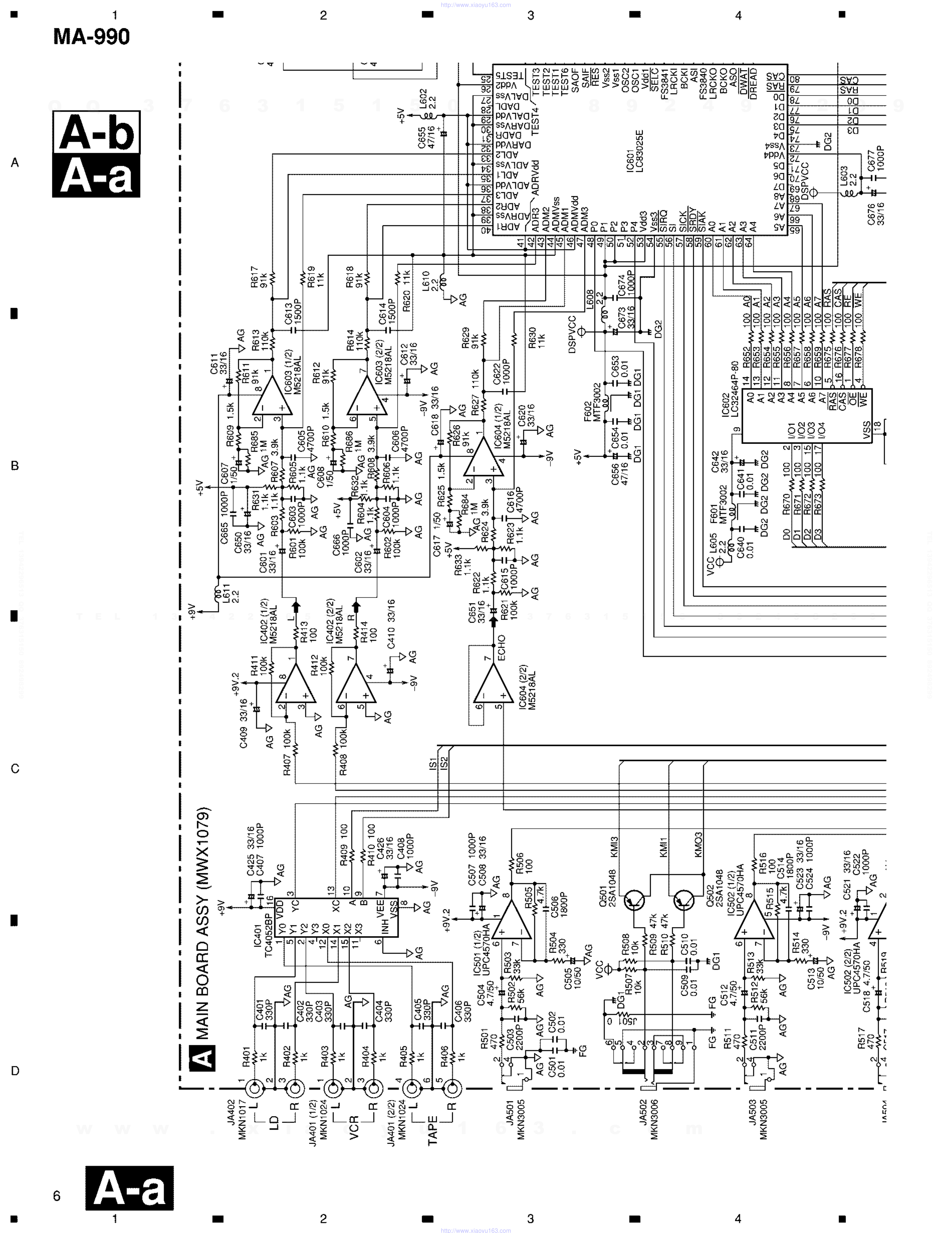 先锋PIONEER MA-990音响电路图-5