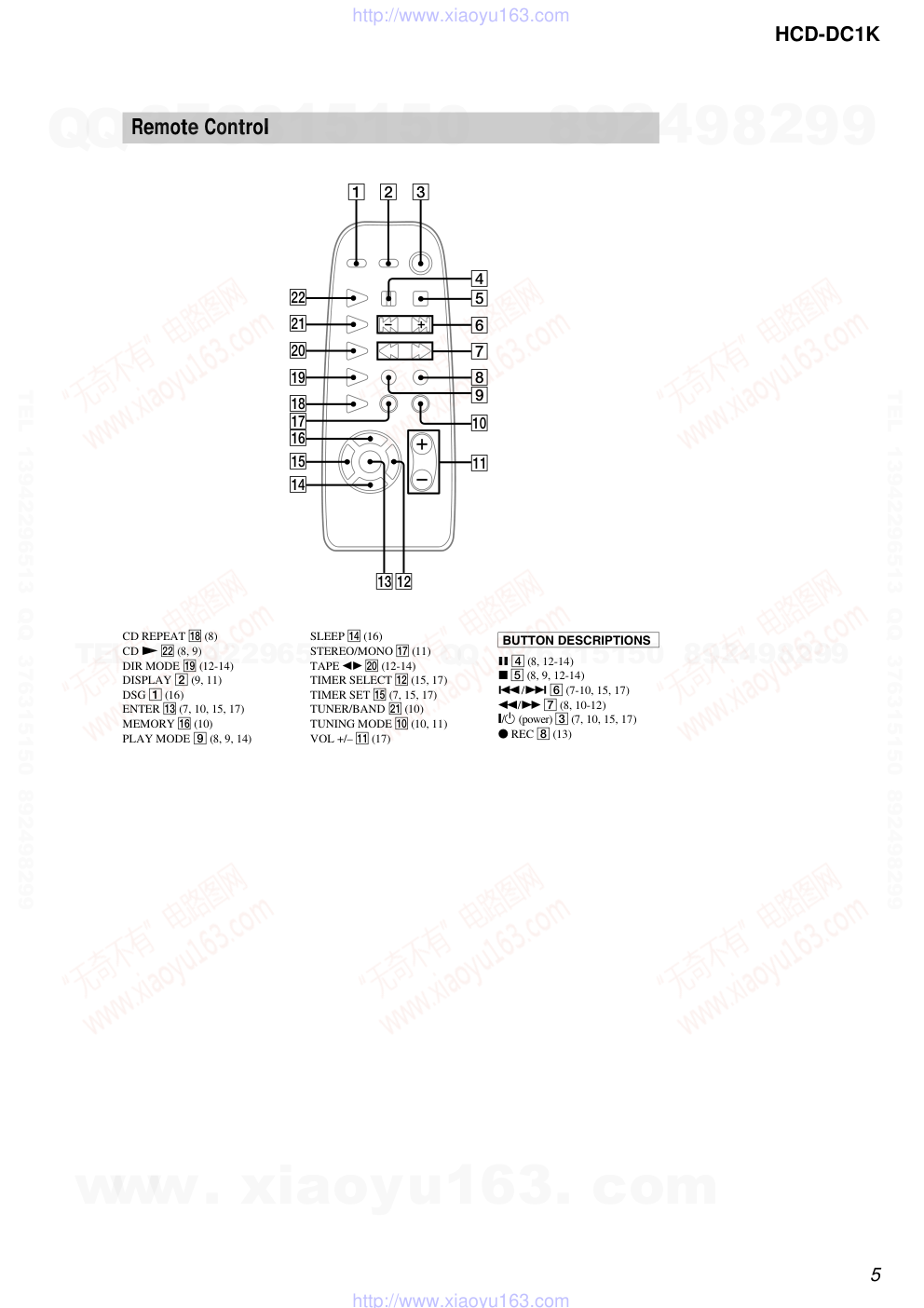 索尼SONY HCD-DC1K音响电路图-4 索尼SONY HCD-DC1K音响电路图-4