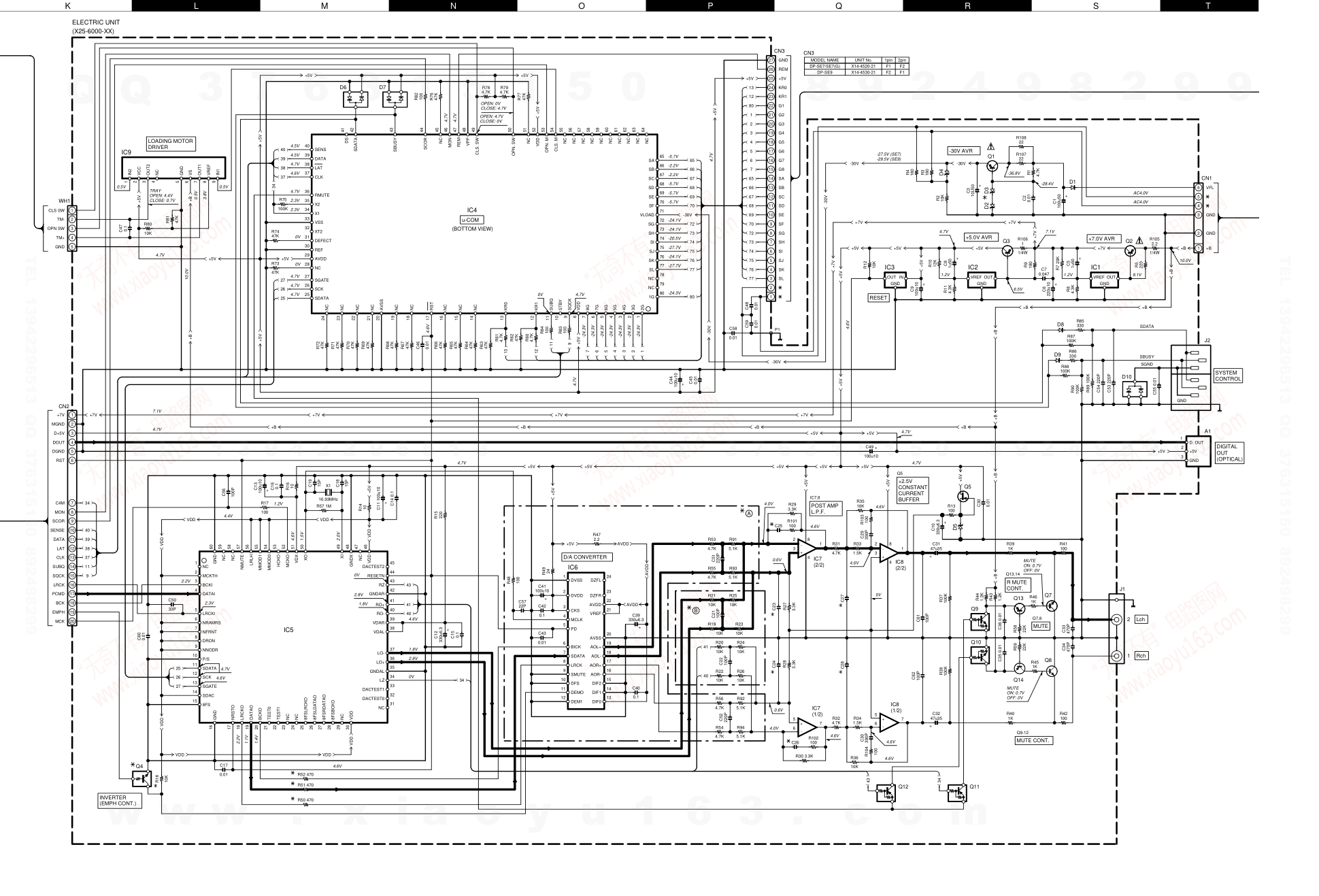 建伍KENWOOD DP-SE9 CD播放机电路图-9 建伍KENWOOD DP-SE9 CD播放机电路图-9