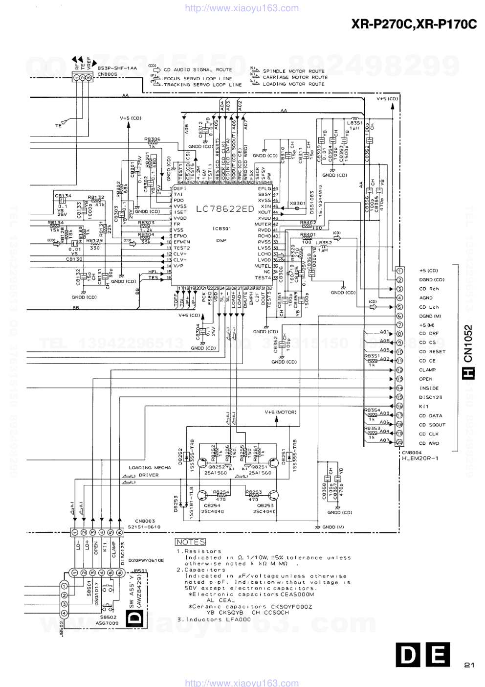 先锋PIONEER XR-P270C电路图-5