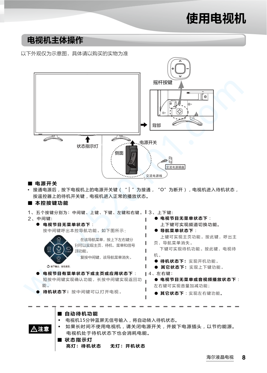海尔LE43AL88U51W液晶电视说明书-8 海尔LE43AL88U51W液晶电视说明书-8