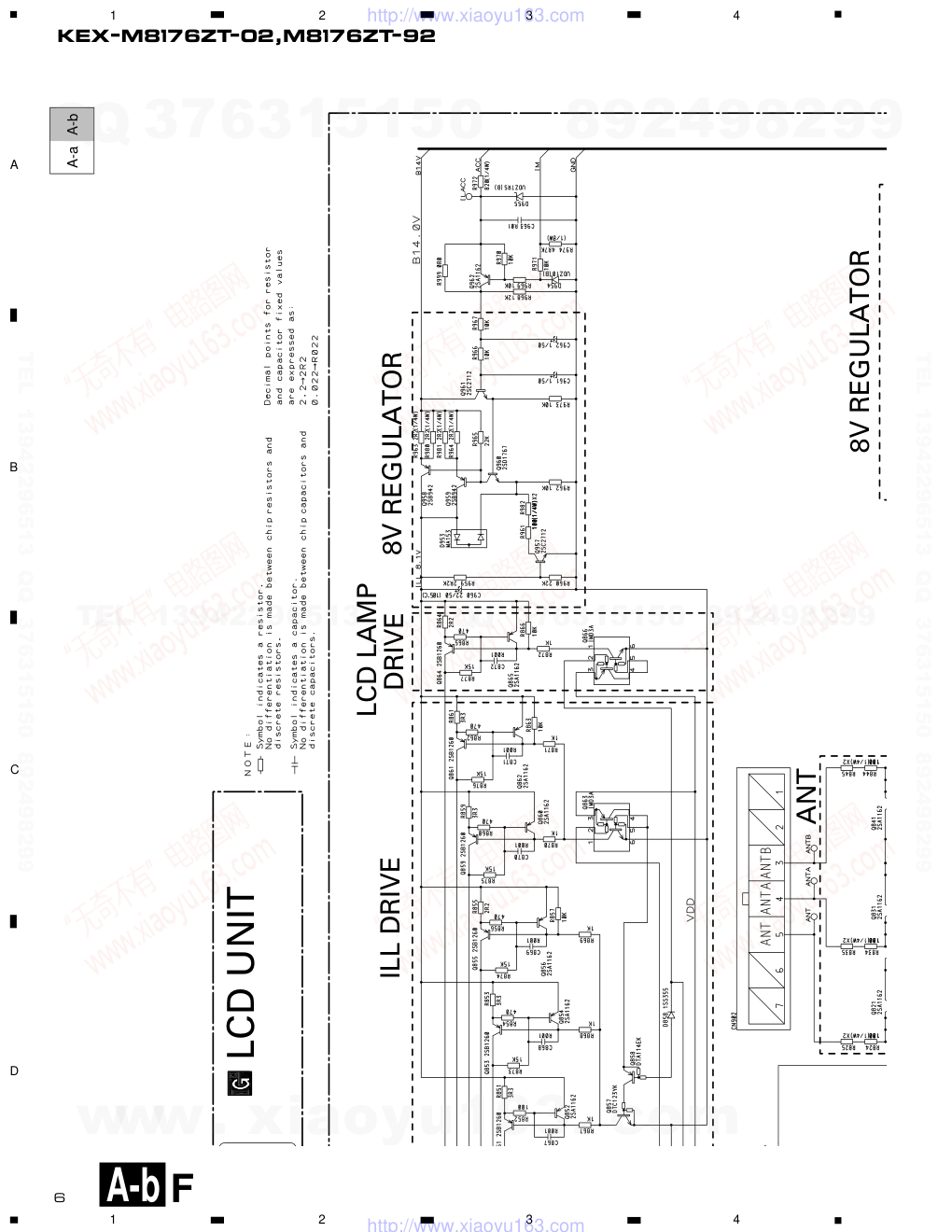 先锋PIONEER KEX-M8176ZT音响电路图-5