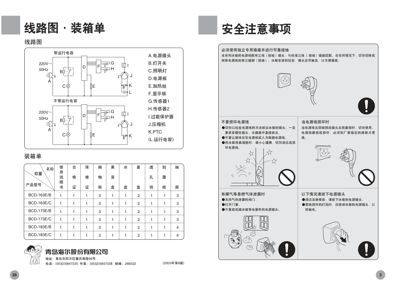 海尔冰箱BCD-179KNA型说明书-4 海尔冰箱BCD-179KNA型说明书-4