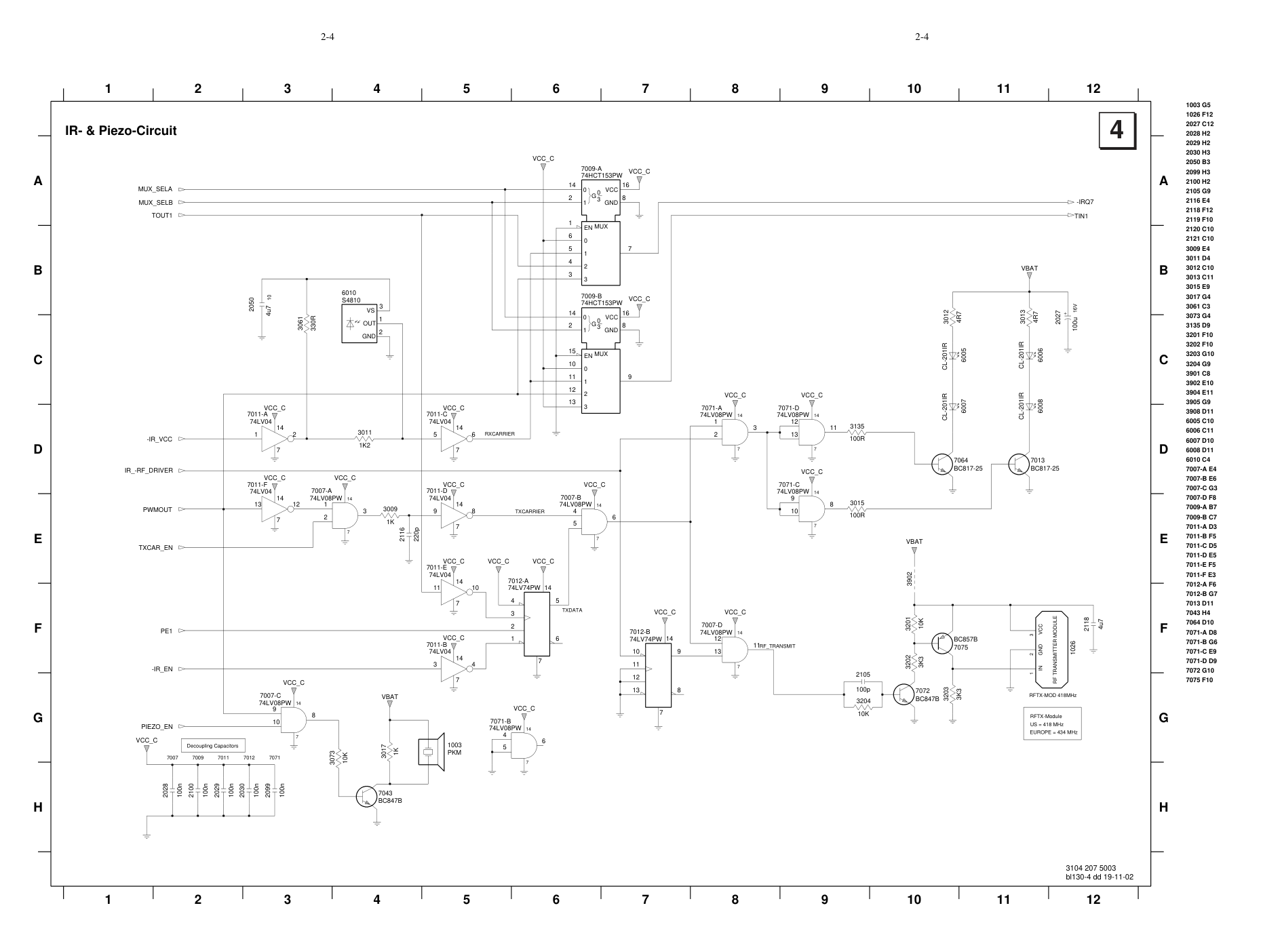 马兰士MARANTZ RX-77音响电路图-7 马兰士MARANTZ RX-77音响电路图-7