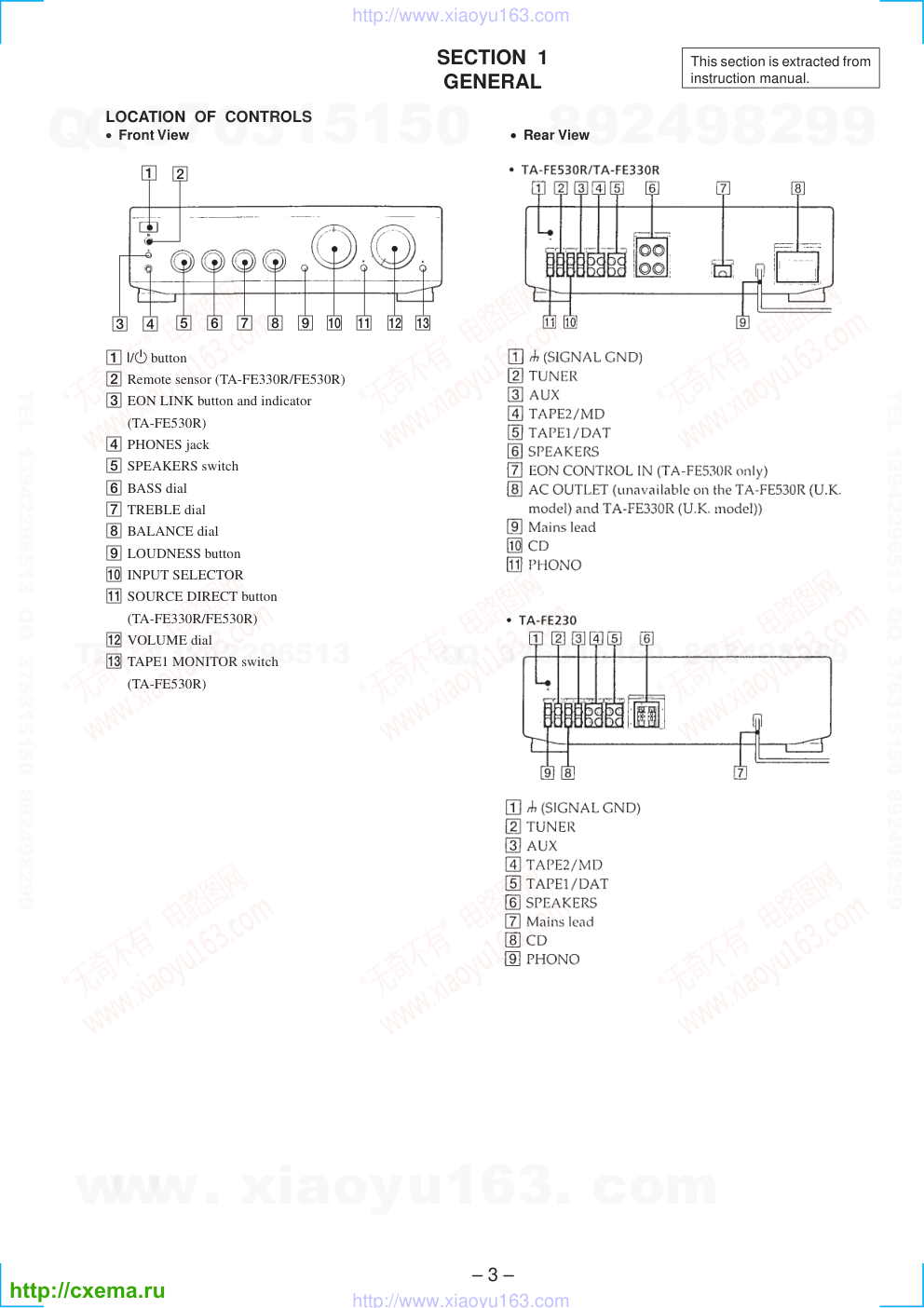 索尼SONY TA-FE330音响电路原理图-2 索尼SONY TA-FE330音响电路原理图-2