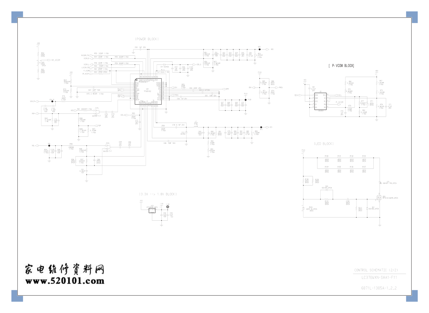 LG LC370WXN-SAB1-621逻辑板电路原理图-1 LG LC370WXN-SAB1-621逻辑板电路原理图-1