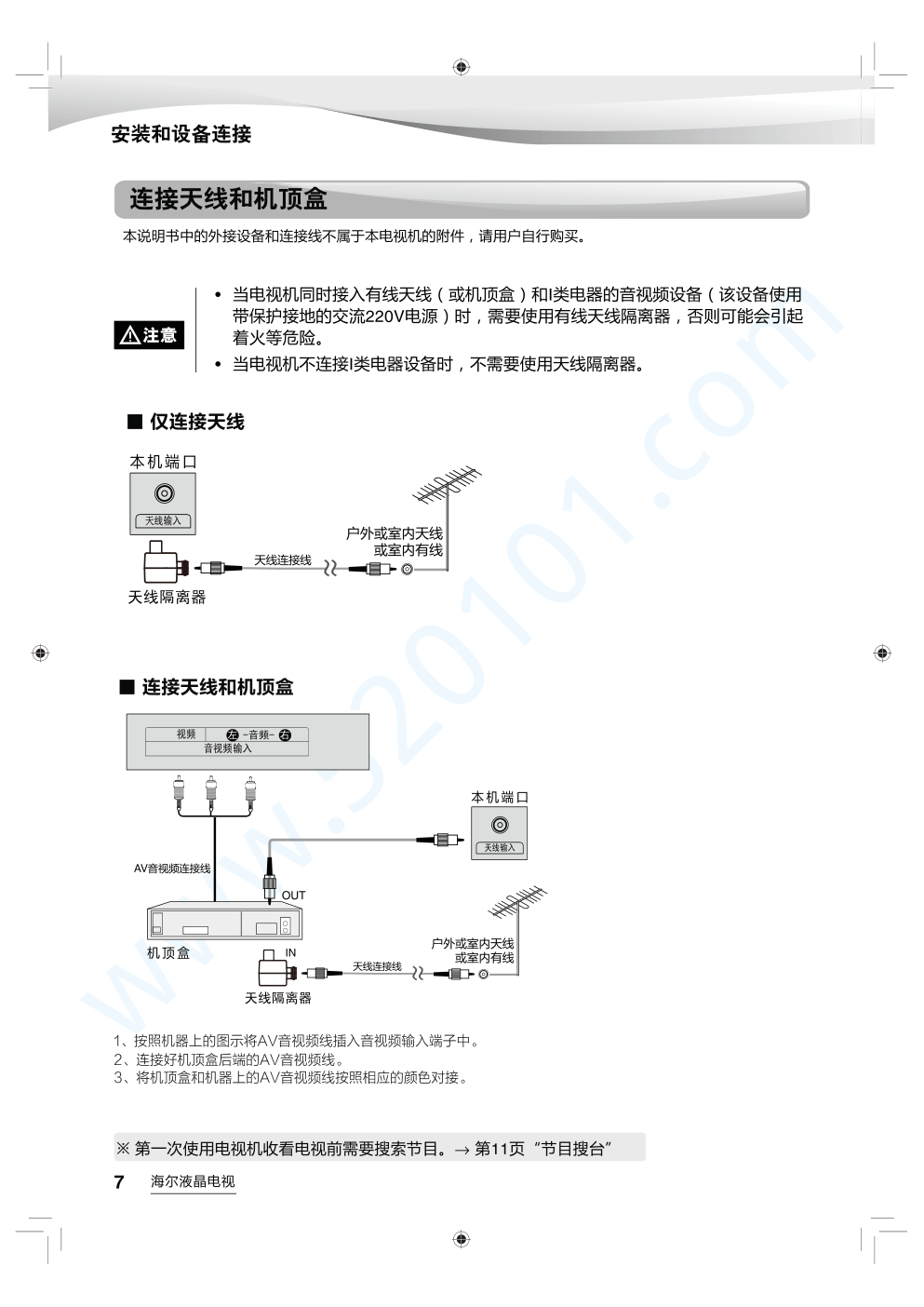海尔LS58AL88A51液晶电视说明书-7