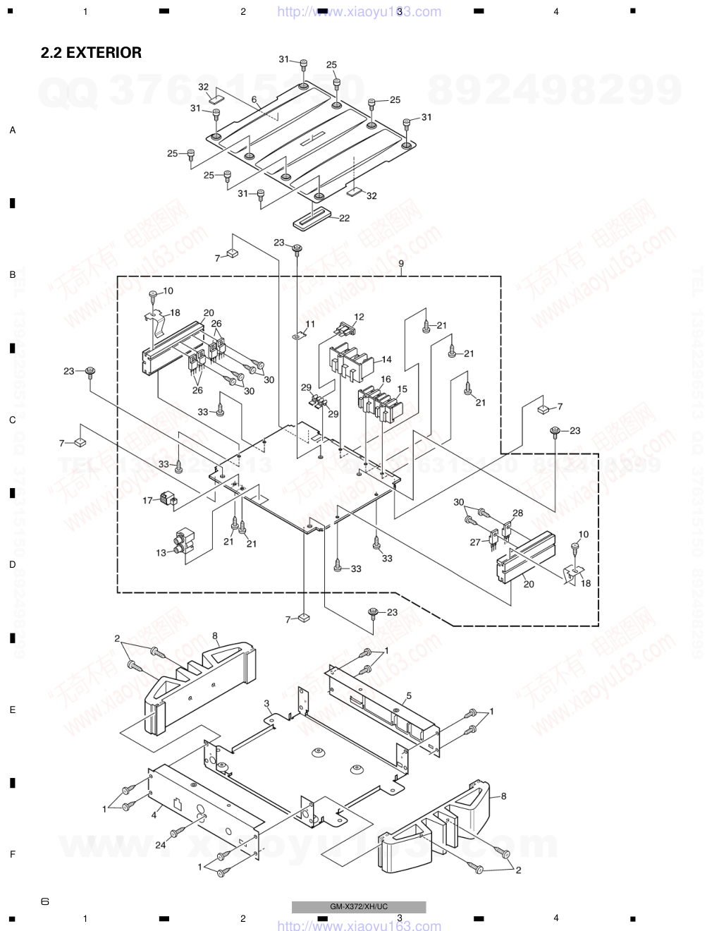 先锋PIONEER GM-X372音响电路图-5